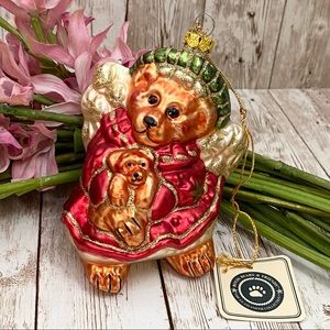Vintage BOYDS BEARS & Friends Angel Bear Mercury Glass Ornament